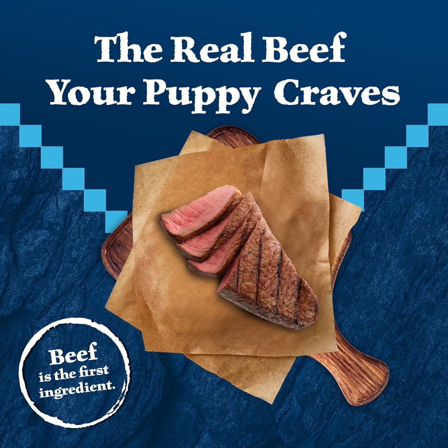 imageBlue Buffalo Wilderness Rocky Mountain Recipe HighProtein Dry Puppy Food with DHA Made in the USA with Natural Ingredients Plus Wholesome Grains Red Meat 45lb BagRed Meat with Grain