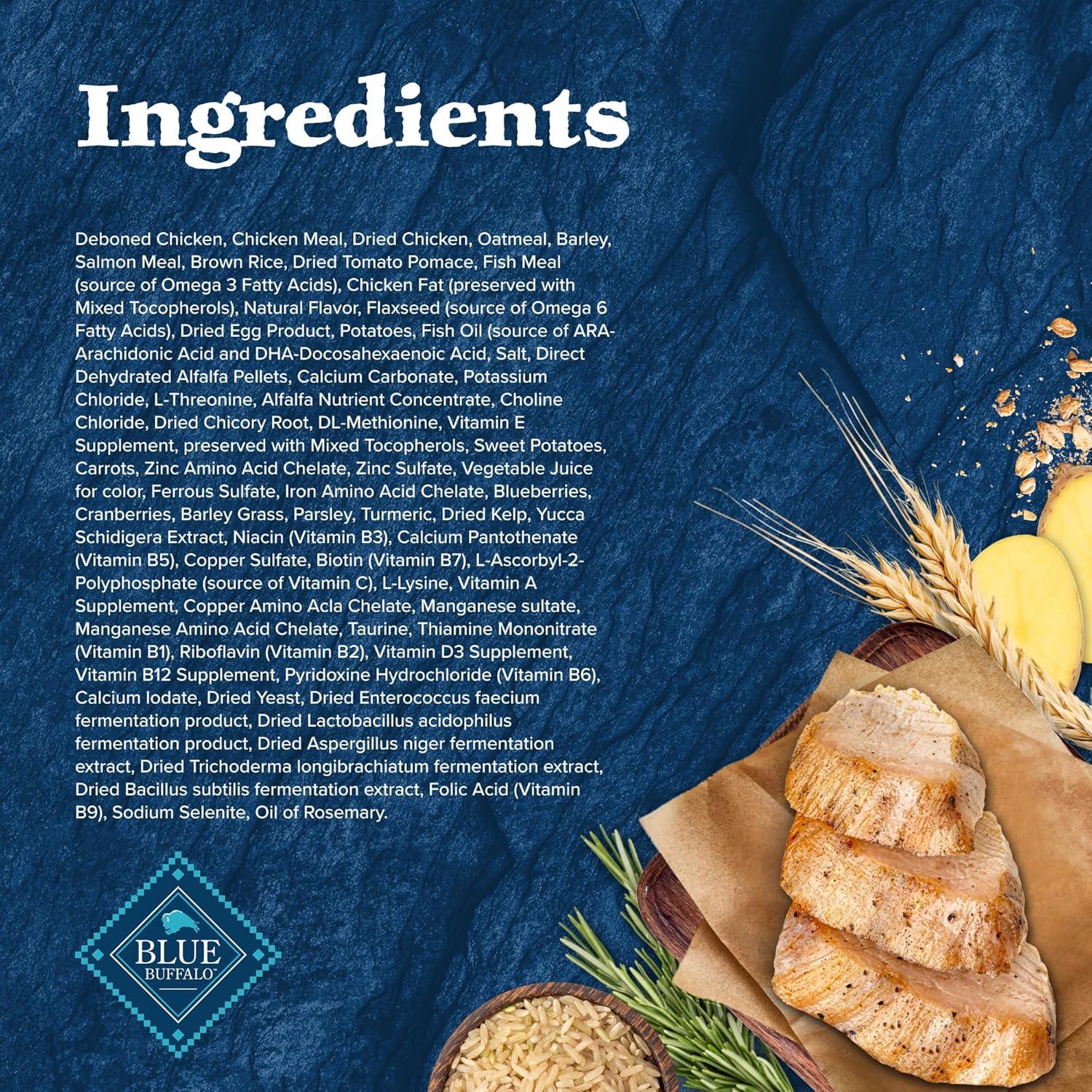 imageBlue Buffalo Wilderness Rocky Mountain Recipe HighProtein Dry Puppy Food with DHA Made in the USA with Natural Ingredients Plus Wholesome Grains Red Meat 45lb BagChicken plus Wholesome Grains