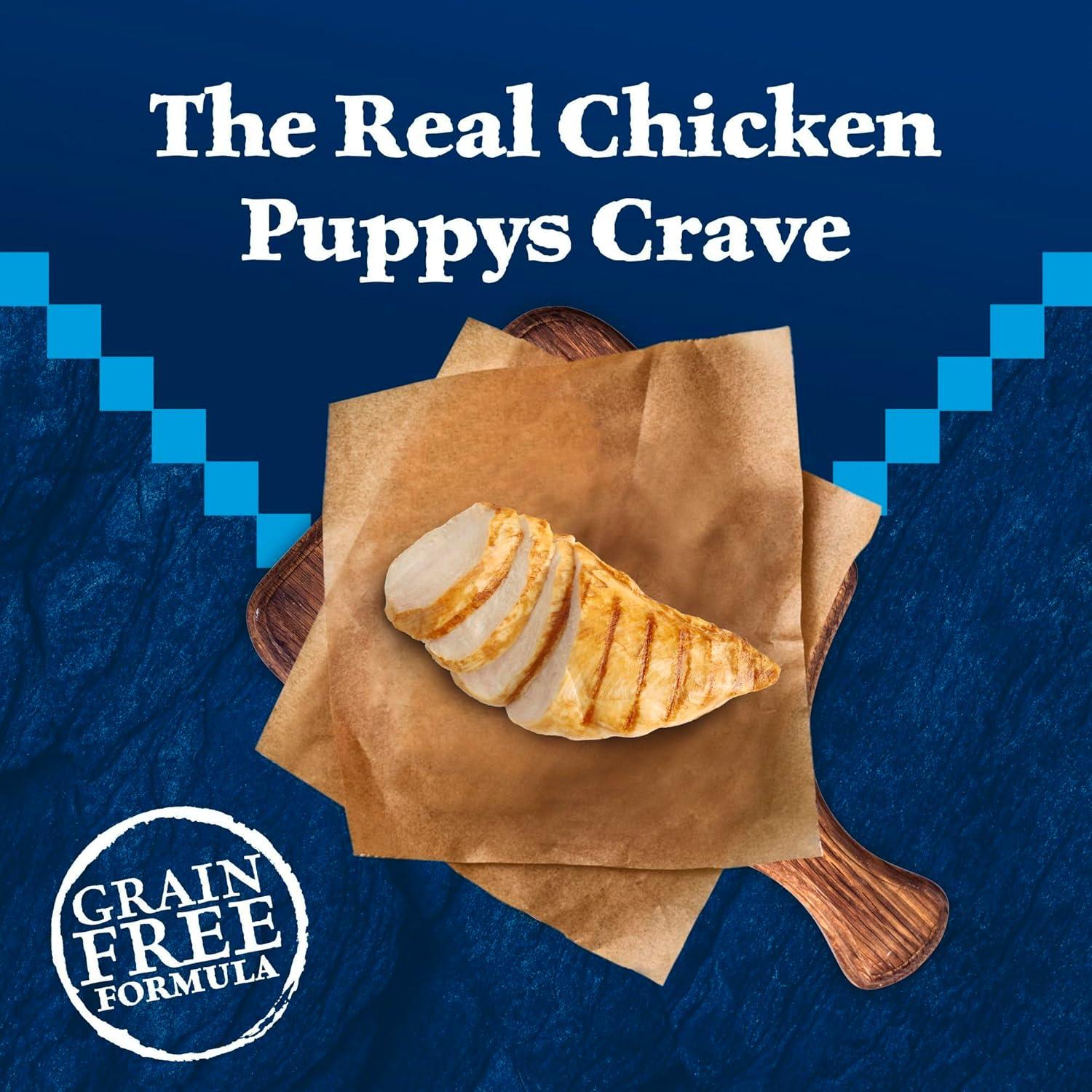 imageBlue Buffalo Wilderness Rocky Mountain Recipe HighProtein Dry Puppy Food with DHA Made in the USA with Natural Ingredients Plus Wholesome Grains Red Meat 45lb BagChicken Grain Free