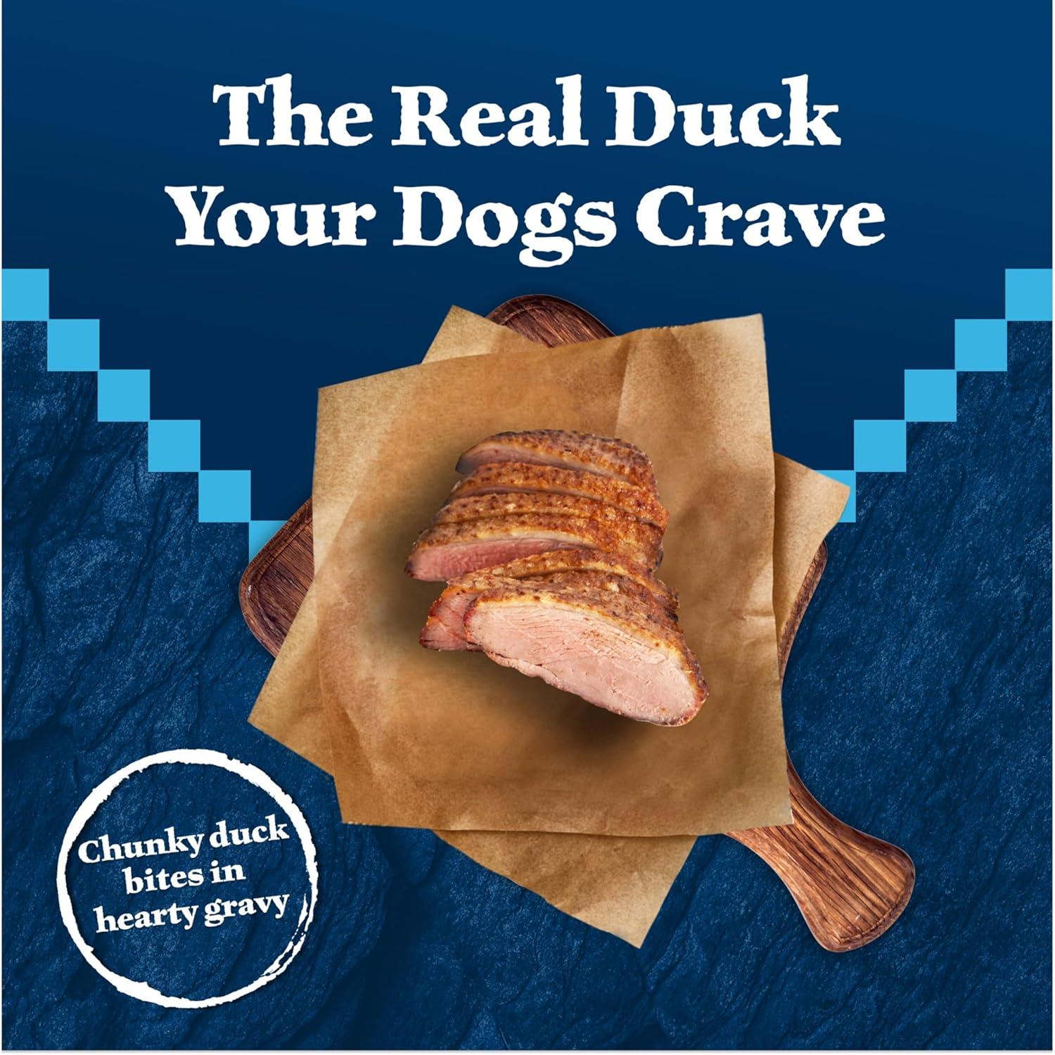 imageBlue Buffalo Wilderness Trail Toppers Wild Cuts Wet Dog Food Variety Pack HighProtein amp GrainFree Made with Natural Ingredients Chicken and Beef Flavors 3oz Pouches 12 Count 6 of EachDuck