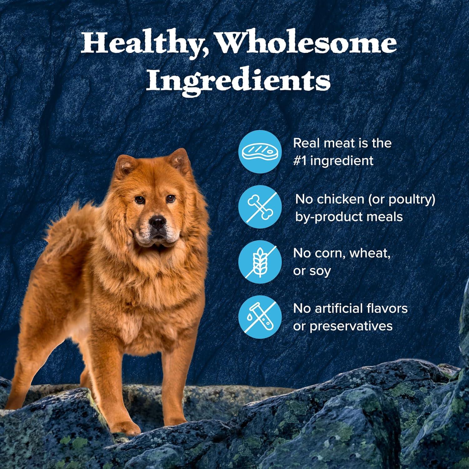 imageBlue Buffalo Wilderness Trail Toppers Wild Cuts Wet Dog Food Variety Pack HighProtein amp GrainFree Made with Natural Ingredients Chicken and Beef Flavors 3oz Pouches 12 Count 6 of EachBeef Chicken