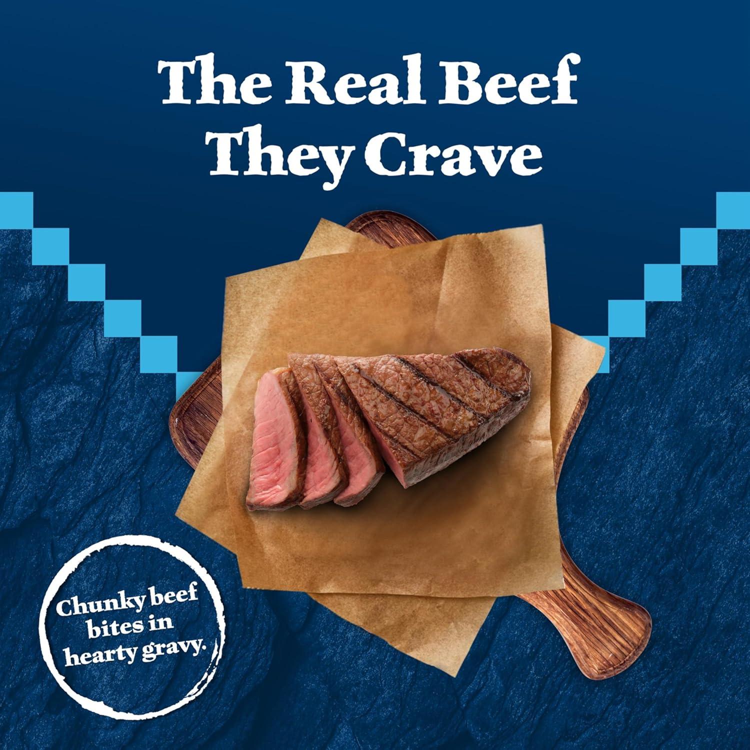 imageBlue Buffalo Wilderness Trail Toppers Wild Cuts Wet Dog Food Variety Pack HighProtein amp GrainFree Made with Natural Ingredients Chicken and Beef Flavors 3oz Pouches 12 Count 6 of EachBeef