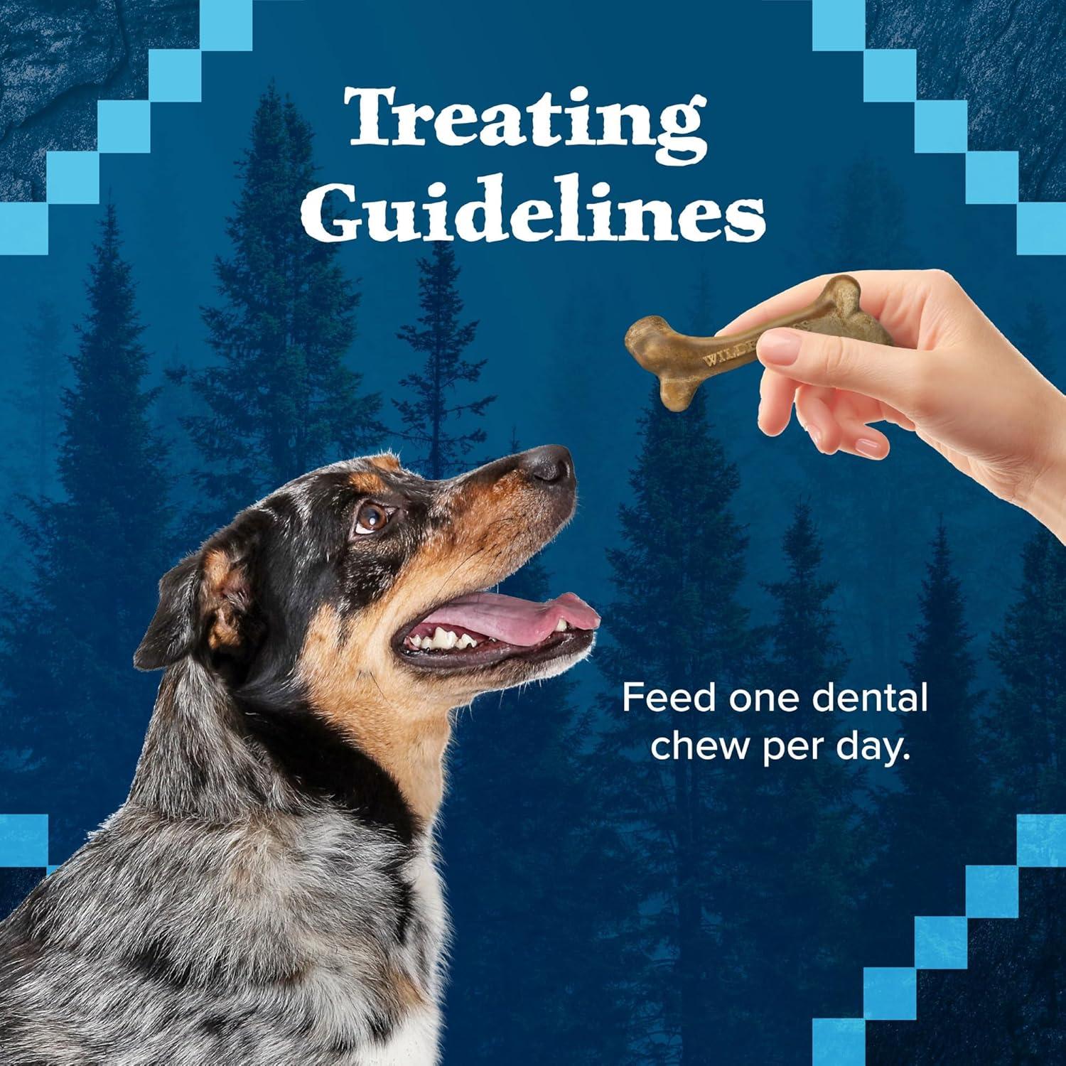 imageBlue Buffalo Wilderness Trail Treats Wild Bones Large Dental Chews GrainFree Dog Bones for Large Dogs Made with Natural Ingredients 10oz BagLarge Bones For Dogs 50 lbs