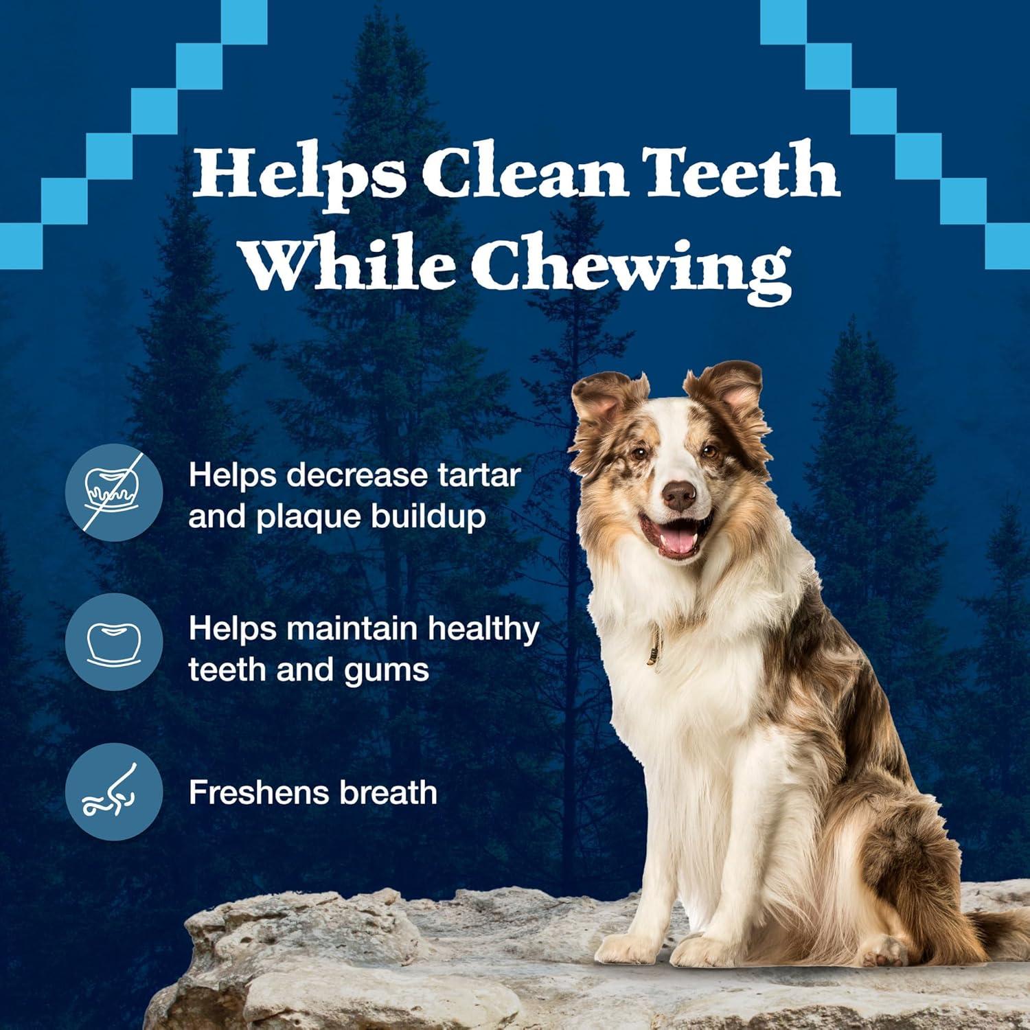 imageBlue Buffalo Wilderness Trail Treats Wild Bones Large Dental Chews GrainFree Dog Bones for Large Dogs Made with Natural Ingredients 10oz BagMini Bones For Dogs 515 lbs