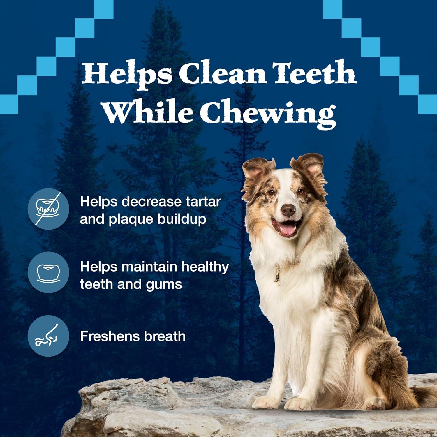 imageBlue Buffalo Wilderness Trail Treats Wild Bones Large Dental Chews GrainFree Dog Bones for Large Dogs Made with Natural Ingredients 10oz BagWild Bones For Dogs 50 lbs