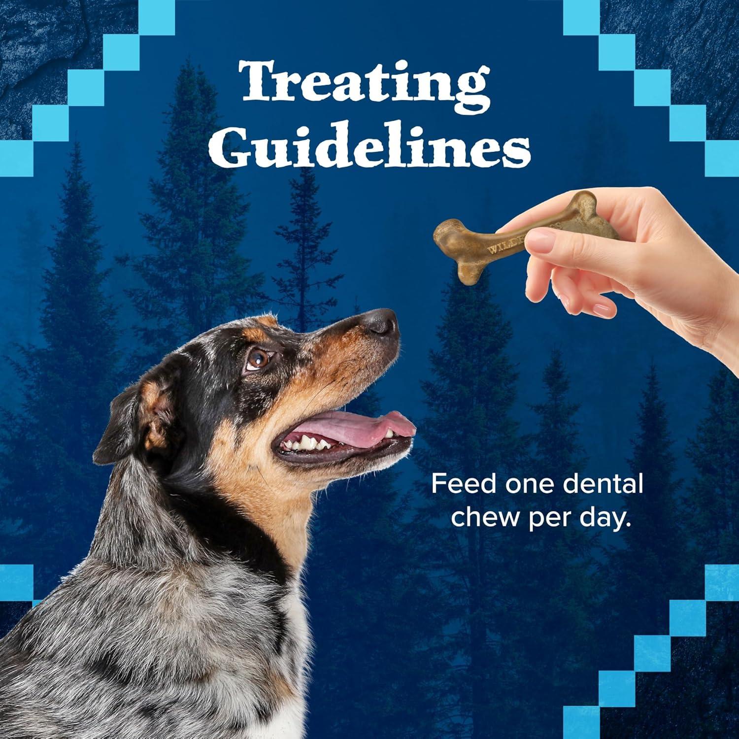 imageBlue Buffalo Wilderness Trail Treats Wild Bones Large Dental Chews GrainFree Dog Bones for Large Dogs Made with Natural Ingredients 10oz BagWild Bones For Dogs 50 lbs