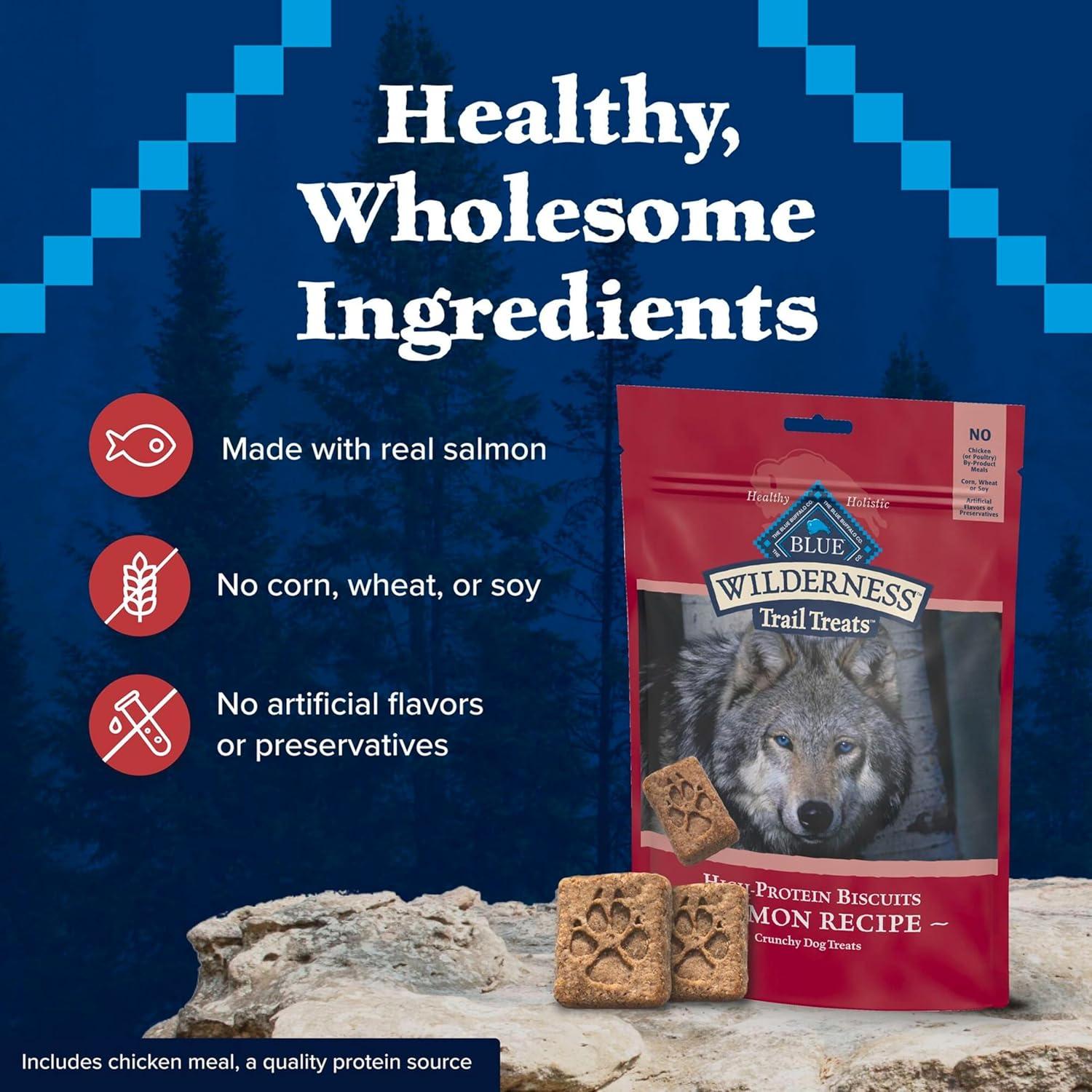 imageBlue Buffalo Wilderness Variety Pack Dog Treats Made with Natural Ingredients Duck Turkey amp SalmonFish