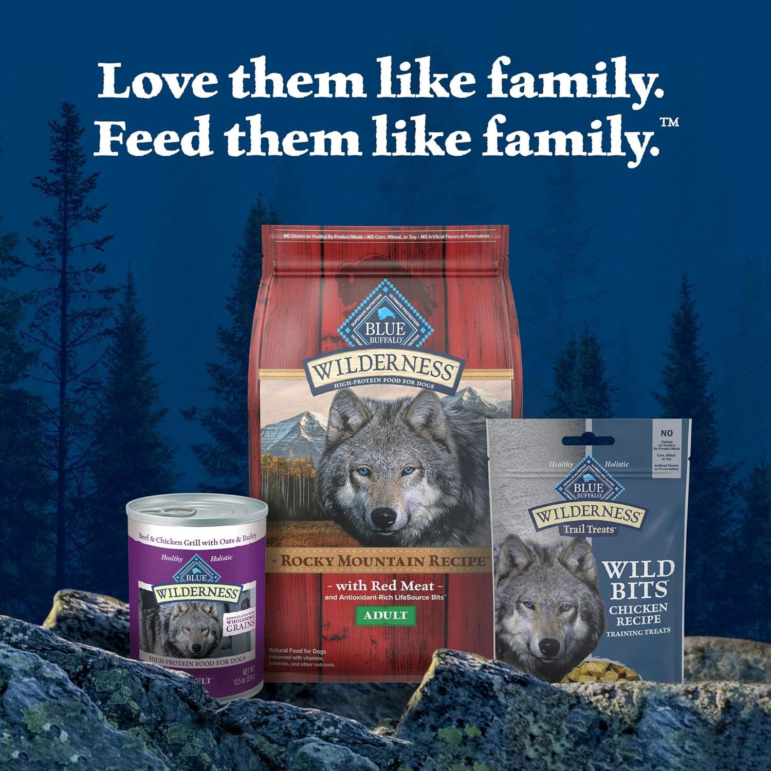 imageBlue Buffalo Wilderness Wild Bits Soft amp Chewy Training Treats for Dogs GrainFree Duck Recipe 4oz BagChicken