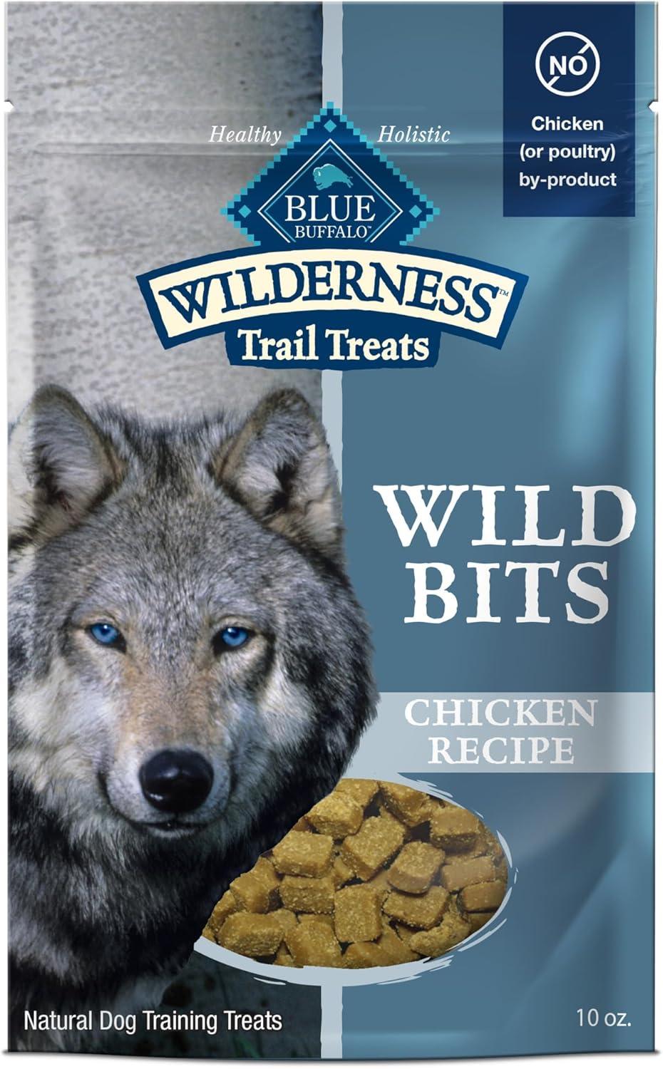 imageBlue Buffalo Wilderness Wild Bits Soft amp Chewy Training Treats for Dogs GrainFree Duck Recipe 4oz BagChicken