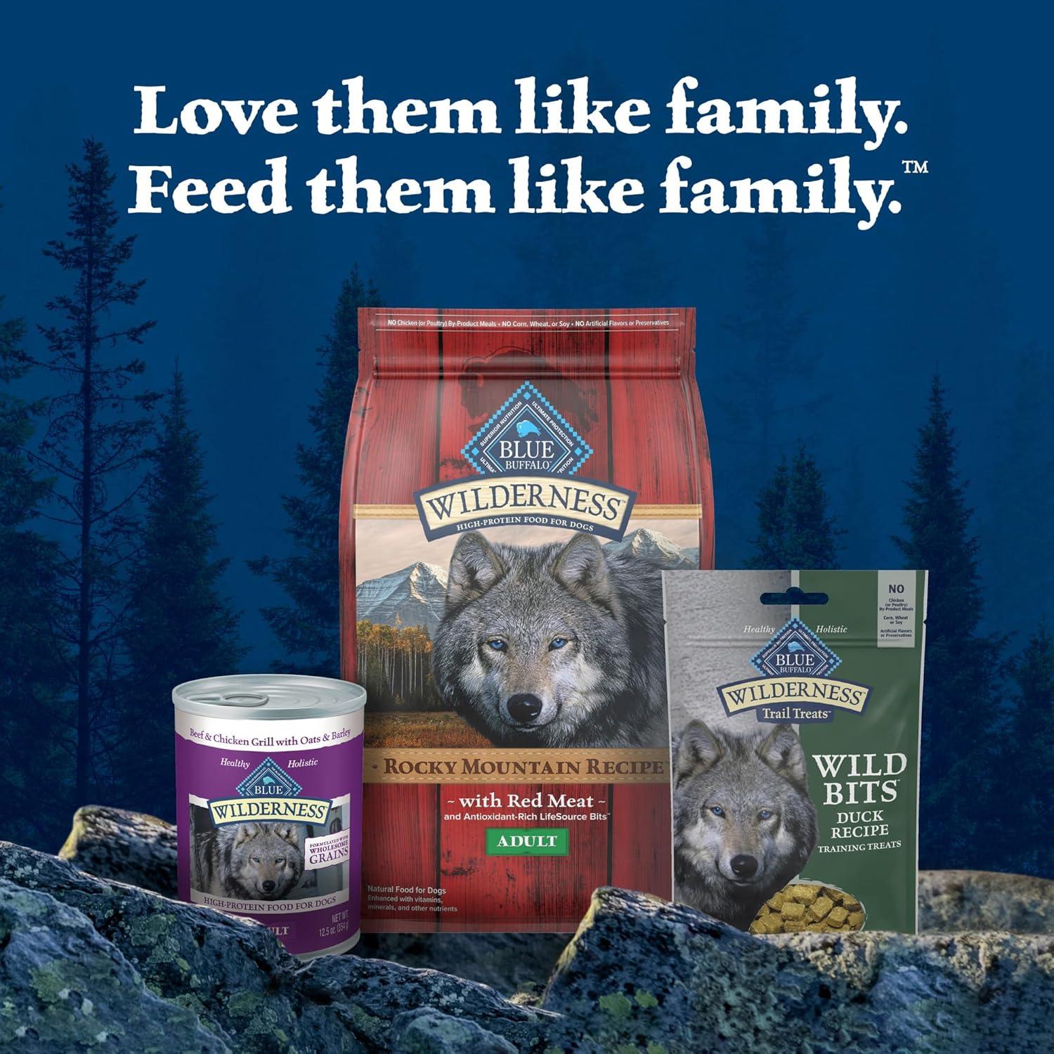 imageBlue Buffalo Wilderness Wild Bits Soft amp Chewy Training Treats for Dogs GrainFree Duck Recipe 4oz BagChicken