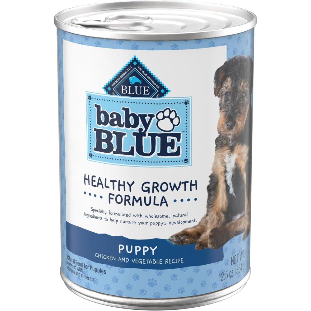imageBlue Buffalo Baby Blue Healthy Growth Formula Natural Puppy Wet Dog Food Chicken and Vegetable RecipeChicken Vegetable