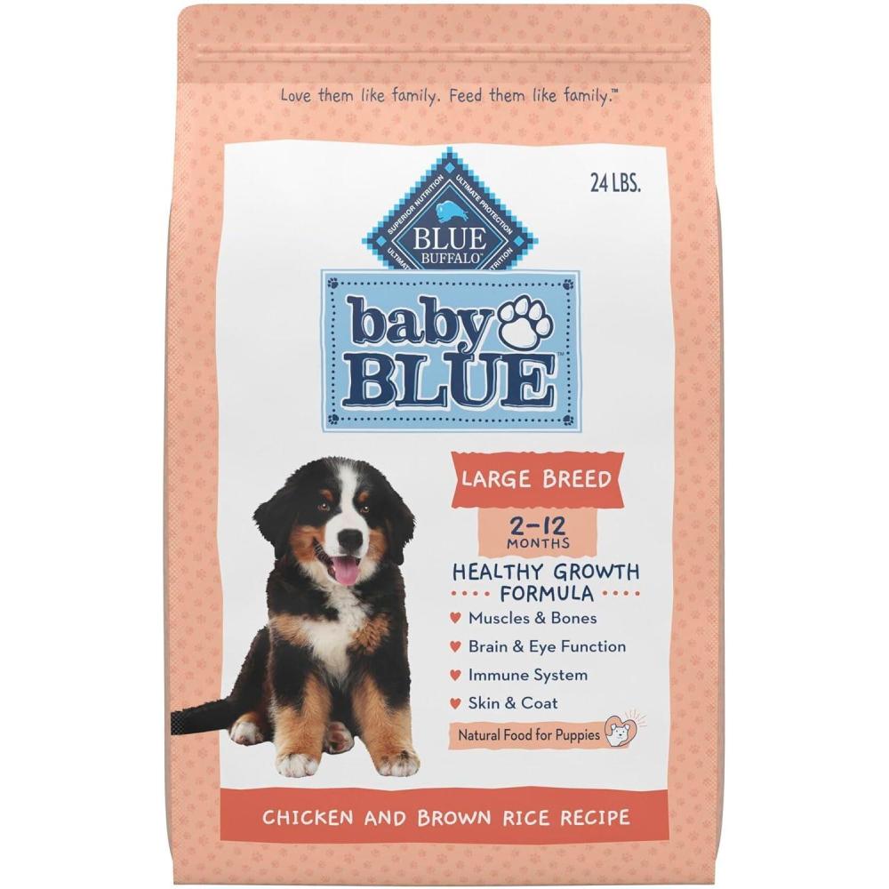 imageBlue Buffalo Baby Blue Natural Large Breed Puppy Dry Dog Food Healthy Growth Formula with DHA Chicken and Brown Rice Recipe 24lb Bag