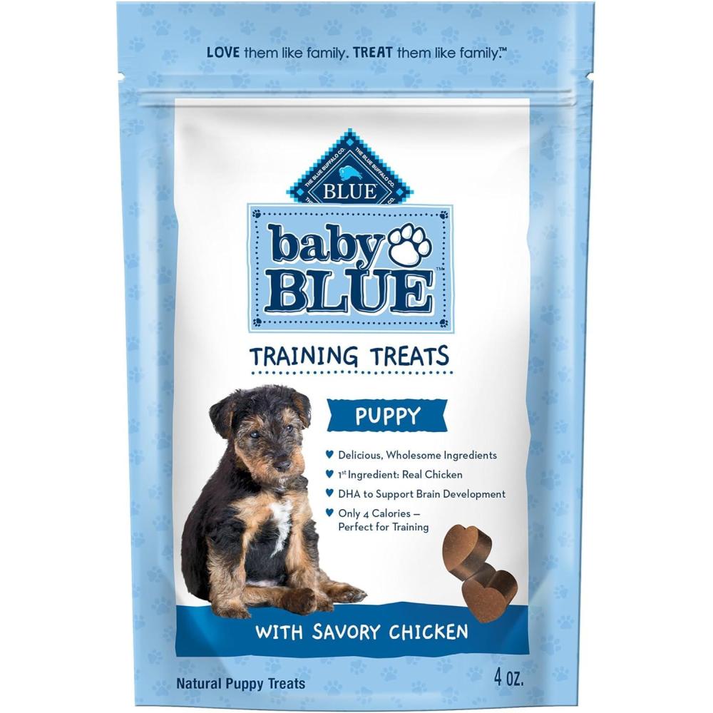 imageBlue Buffalo Baby Blue Training Treats Natural Puppy Soft Dog Treats Savory Chicken 4oz Bag4 Ounce Pack of 1