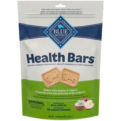 imageBlue Buffalo Bits Natural Soft Moist to Go Dog Training Treats Beef Recipe 1oz Bags Pack of 12Apple Yogurt