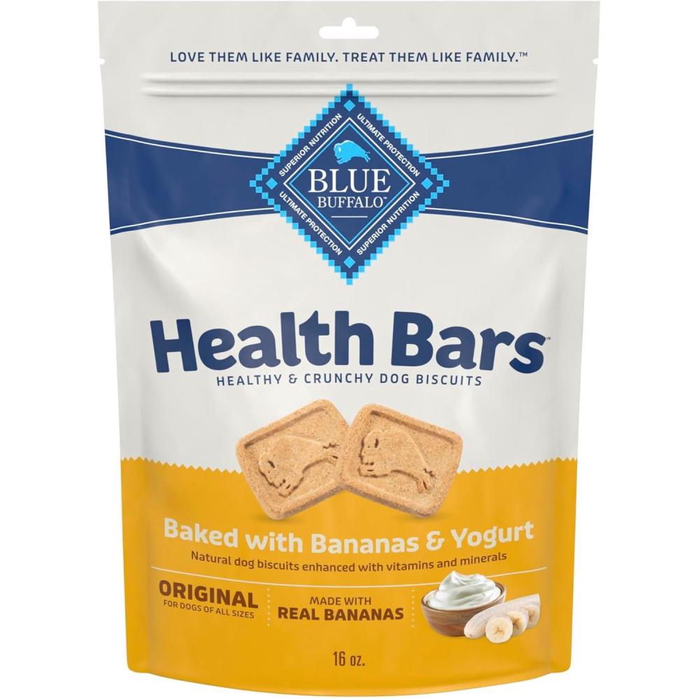 imageBlue Buffalo Bits Natural Soft Moist to Go Dog Training Treats Beef Recipe 1oz Bags Pack of 12Banana Yogurt