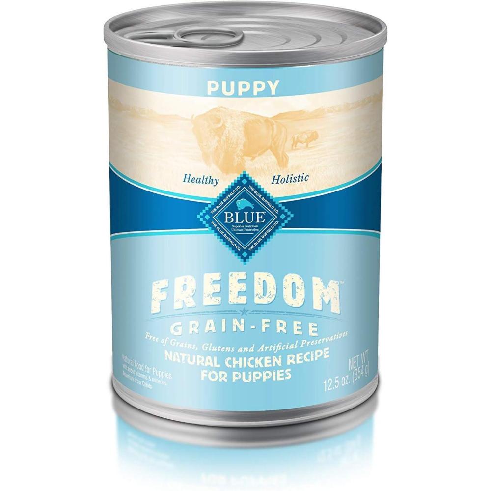 imageBlue Buffalo Freedom Grain Free Natural Puppy Wet Dog Food Chicken 125oz cans Pack of 12938 Pound Pack of 1