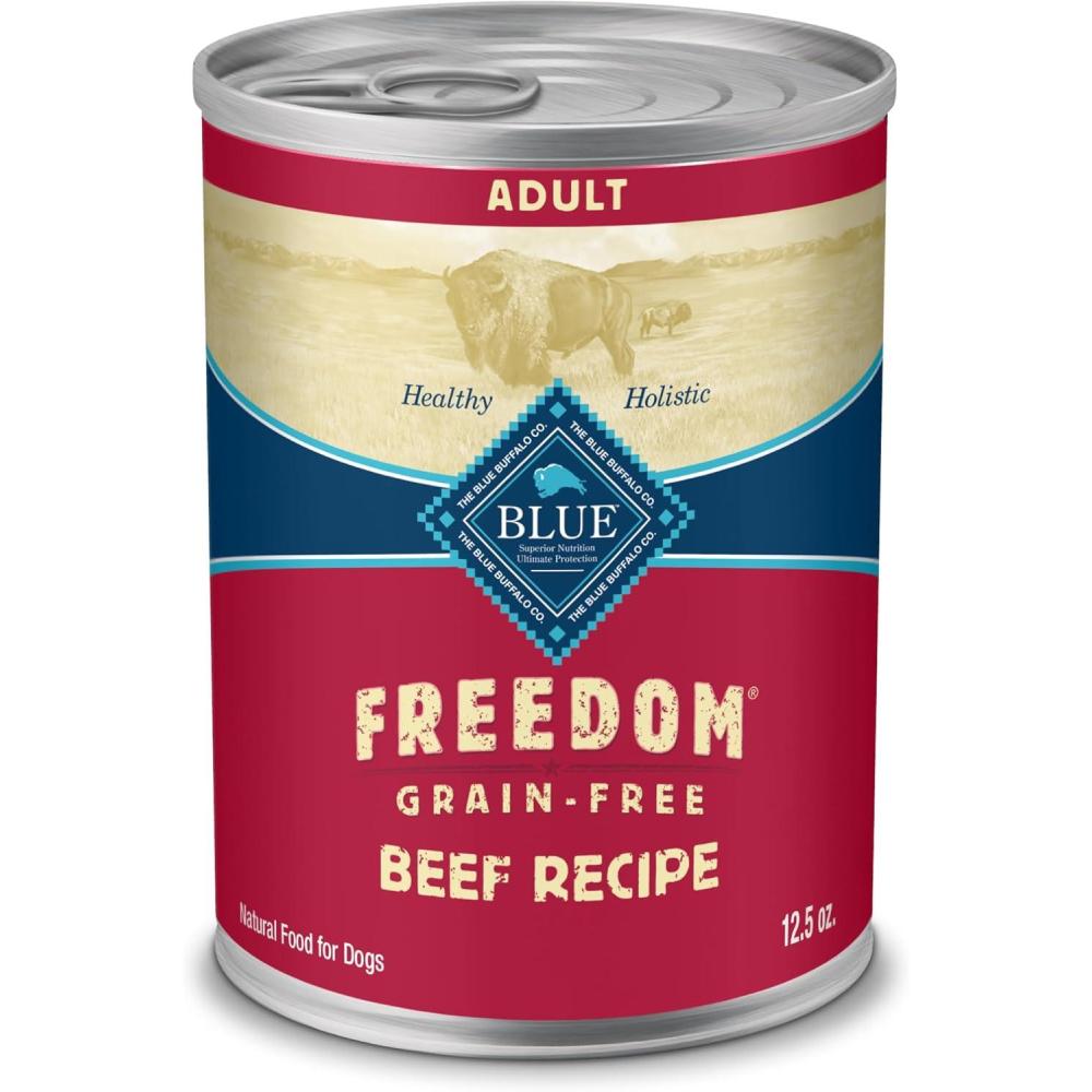 imageBlue Buffalo Freedom GrainFree Wet Dog Food Free of Glutens amp Artificial Preservatives Made with Natural Ingredients Chicken Recipe 125oz Cans 12 Count125 Ounce Pack of 12