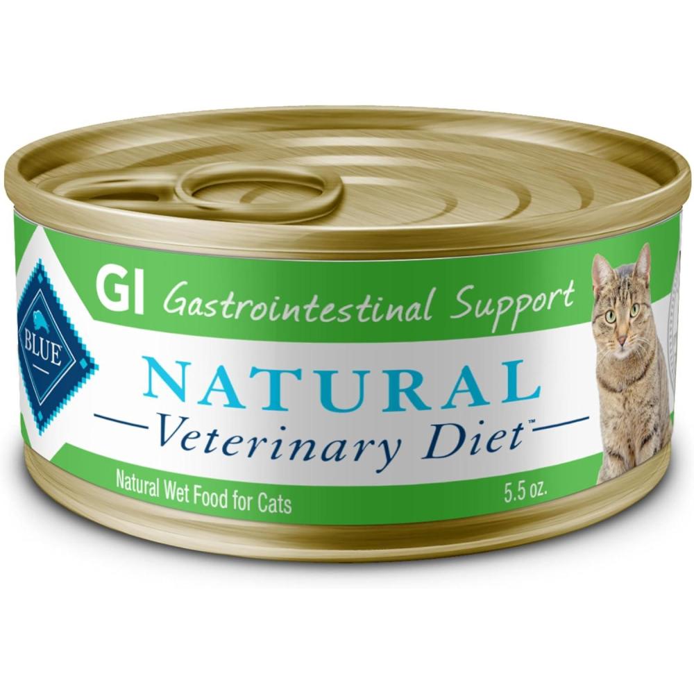 imageBlue Buffalo Natural Veterinary Diet GI Gastrointestinal Support Wet Cat Food Veterinarians Prescription Required Chicken 55oz Cans 24 Count