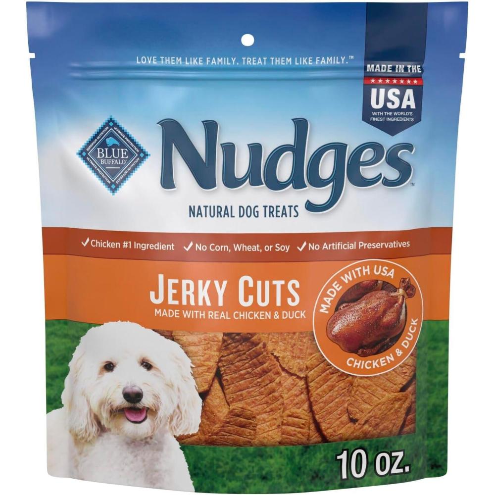 imageBlue Buffalo Nudges Jerky Cuts Natural Dog Treats ChickenDuck