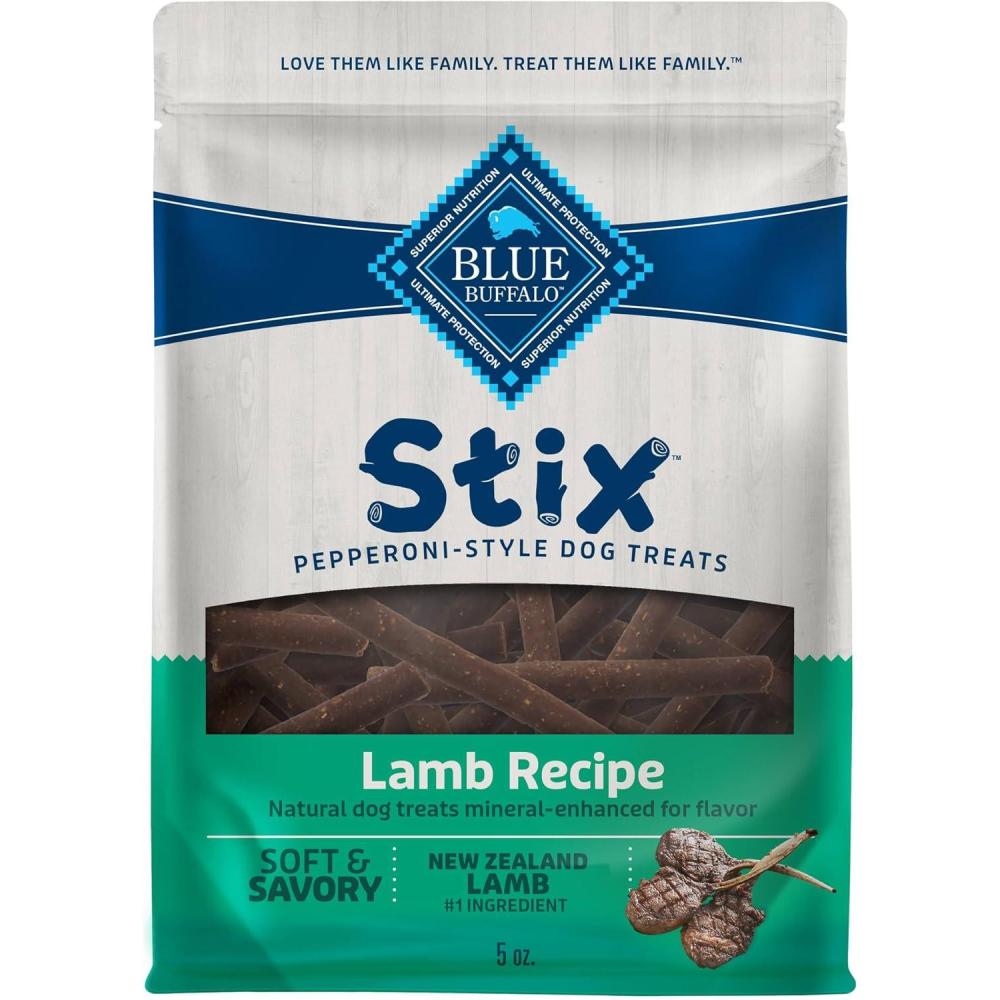 imageBlue Buffalo Stix Natural Soft Moist Dog Treats Chicken Recipe BagLamb