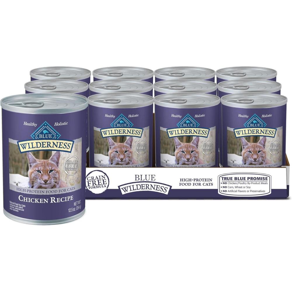 imageBlue Buffalo Tastefuls Flaked Wet Cat Food Variety Pack Made with Natural Ingredients Tuna Chicken Fish amp Shrimp 3oz Cans 12 Count 4 of EachChicken