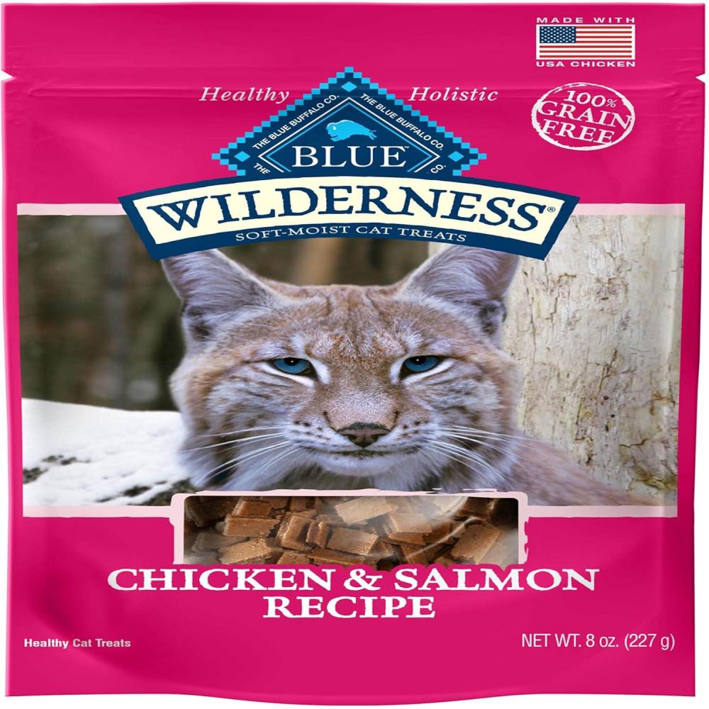 imageBlue Buffalo Wilderness Soft Cat Treats Made with Natural Ingredients Chicken amp Trout Recipe 2oz BagChicken  Salmon