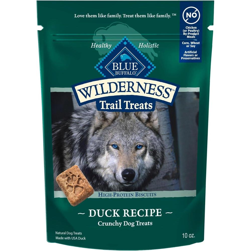 imageBlue Buffalo Wilderness Variety Pack Dog Treats Made with Natural Ingredients Duck Turkey amp SalmonDuck