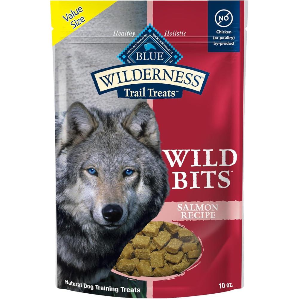 imageBlue Buffalo Wilderness Wild Bits Soft amp Chewy Training Treats for Dogs GrainFree Duck Recipe 4oz BagSalmon