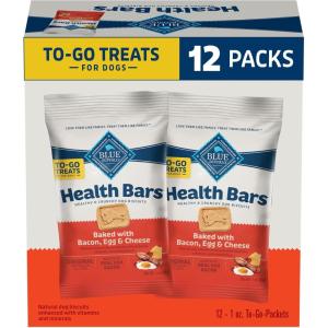 Blue Buffalo Bits Natural Soft Moist to Go Dog Training Treats Beef Recipe 1-oz Bags (Pack of 12)(MINI-Bacon  Egg & Cheese)