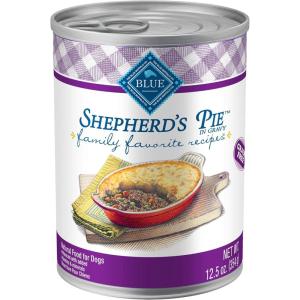 Blue Buffalo Family Favorites Adult Wet Dog Food, Made with Natural Ingredients, Sunday Chicken Dinner, 12.5-oz Can (Pack of 12)(Shepherd’s Pie)