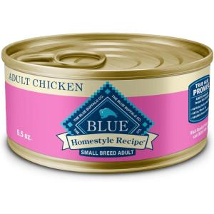 Blue Buffalo Homestyle Recipe Adult Small Breed Wet Dog Food, Made with Natural Ingredients, Chicken Recipe, 5.5-oz Cans (24 Count)(Chicken)