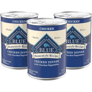 Blue Buffalo Homestyle Recipe Adult Wet Dog Food, Made with Natural Ingredients, Fish & Sweet Potato Dinner with Garden Vegetables, 12.5-oz can (Pack of 12)(Chicken)