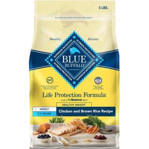 Blue Buffalo Life Protection Formula Adult Small Breed Dry Dog Food, Supports High Energy Needs, Made with Natural Ingredients, Chicken & Brown Rice Recipe, 15-lb Bag(Healthy Weight Chicken & Brown Rice)