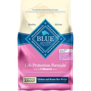 Blue Buffalo Life Protection Formula Natural Adult Small Breed Dry Dog Food, Chicken and Brown Rice 6-lb