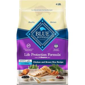 Blue Buffalo Life Protection Formula Toy Breed Adult Dry Dog Food, Supports High Energy Needs, Made with Natural Ingredients, Chicken & Brown Rice Recipe, 4-lb Bag(4 Pound (Pack of 1))