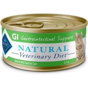 Blue Buffalo Natural Veterinary Diet GI Gastrointestinal Support Wet Cat Food, Veterinarian’s Prescription Required, Chicken, 5.5-oz. Cans (24 Count)