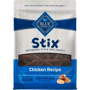 Blue Buffalo Stix Natural Soft Moist Dog Treats Chicken Recipe Bag(Chicken)