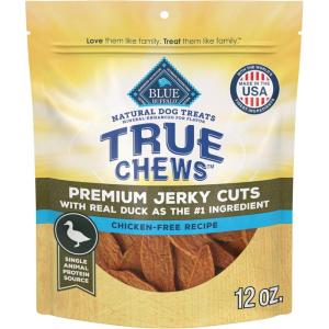 Blue Buffalo True Chews Premium Jerky Cuts Natural Dog Treats, Chicken, 22 oz bag(Duck)