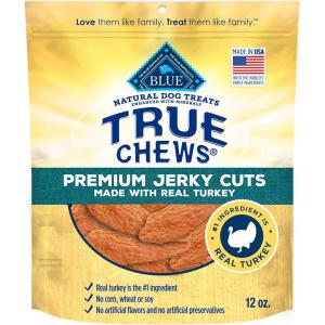 Blue Buffalo True Chews Premium Jerky Cuts Natural Dog Treats, Chicken, 22 oz bag(Turkey)