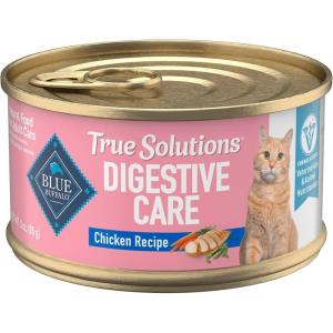 Blue Buffalo True Solutions Digestive Care Wet Cat Food for Adult Cats, Made with Natural Ingredients, Chicken, 3-oz. Cans (24 Count)