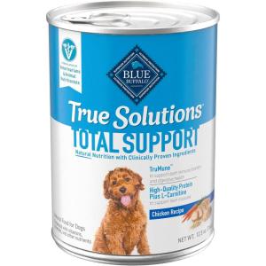 Blue Buffalo True Solutions Total Support Wet Dog Food for Adult Dogs, Made with Natural Ingredients, Chicken, 12.5-oz. Cans (12 Count)