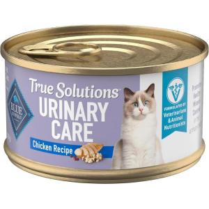 Blue Buffalo True Solutions Urinary Care Wet Cat Food for Adult Cats, Made with Natural Ingredients, Chicken, 3.0-oz. Cans (24 Count)
