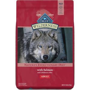 Blue Buffalo Wilderness Adult High-Protein Dry Dog Food with Real Chicken, Grain-Free, Made in the USA with Natural Ingredients, Chicken, 24-lb Bag(Salmon  Grain Free)
