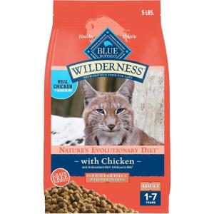 Blue Buffalo Wilderness Adult Indoor Dry Cat Food, Indoor Hairball Control and Weight Control Formula, High-Protein and Grain-Free Diet, Made with Natural Ingredients, Chicken, 11-lb. Bag(5 Pound (Pack of 1))
