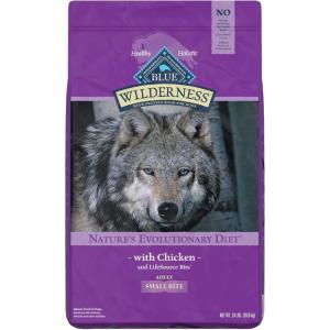 Blue Buffalo Wilderness High Protein, Natural Adult Small-Bite Dry Dog Food, Chicken 24-lb(Chicken)
