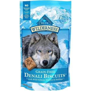 Blue Buffalo Wilderness Variety Pack Dog Treats Made with Natural Ingredients Duck Turkey & Salmon(Salmon  Venison  & Halibut)