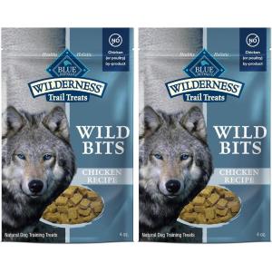 Blue Buffalo Wilderness Wild Bits Soft & Chewy Training Treats for Dogs, Grain-Free, Duck Recipe, 4-oz. Bag(Chicken)