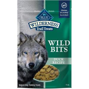 Blue Buffalo Wilderness Wild Bits Soft & Chewy Training Treats for Dogs, Grain-Free, Duck Recipe, 4-oz. Bag(Duck)