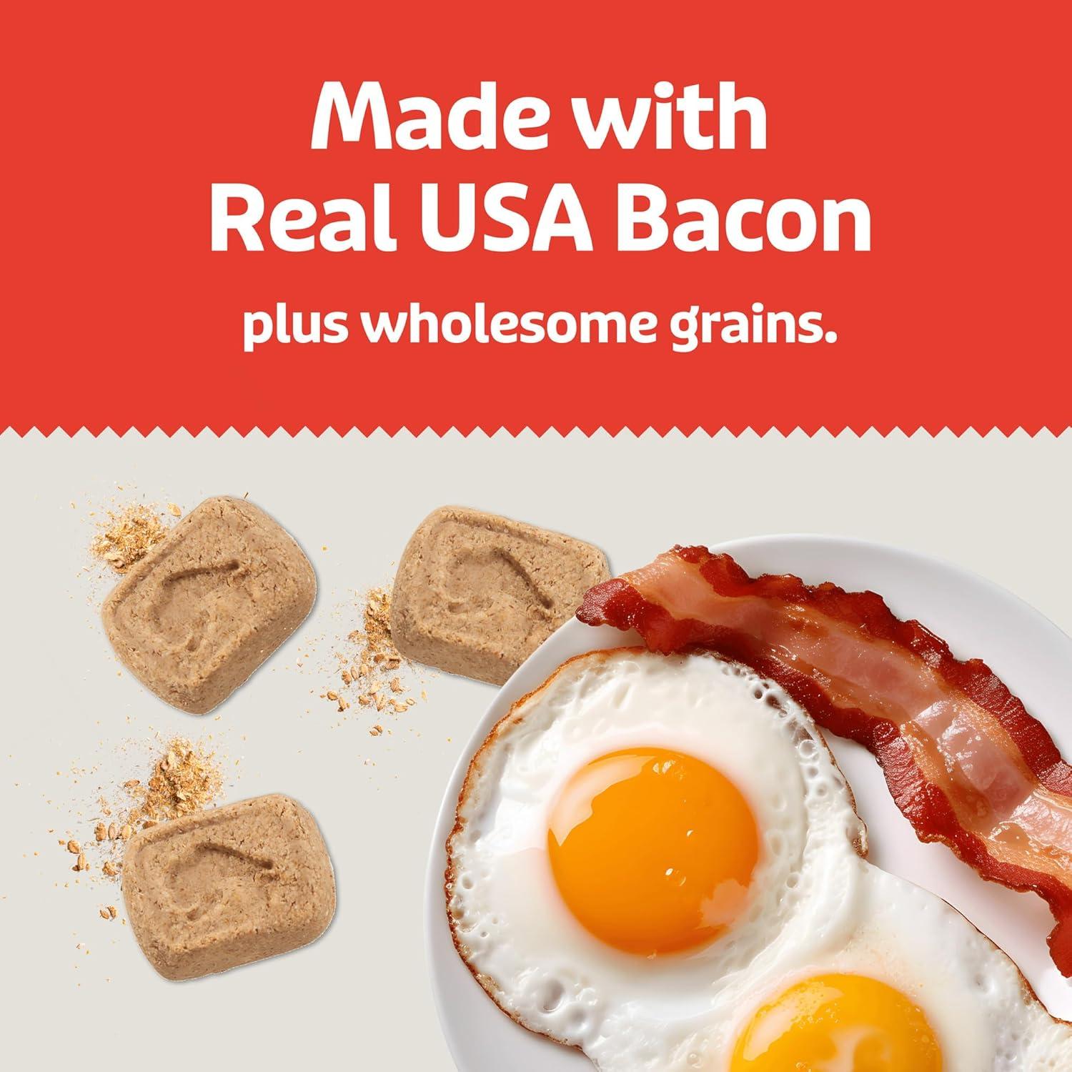 imageBlue Buffalo Health Bars Mini Crunchy Dog Biscuits OvenBaked with Natural Ingredients Bacon Egg amp Cheese 32oz BagMINI Bacon Egg Cheese