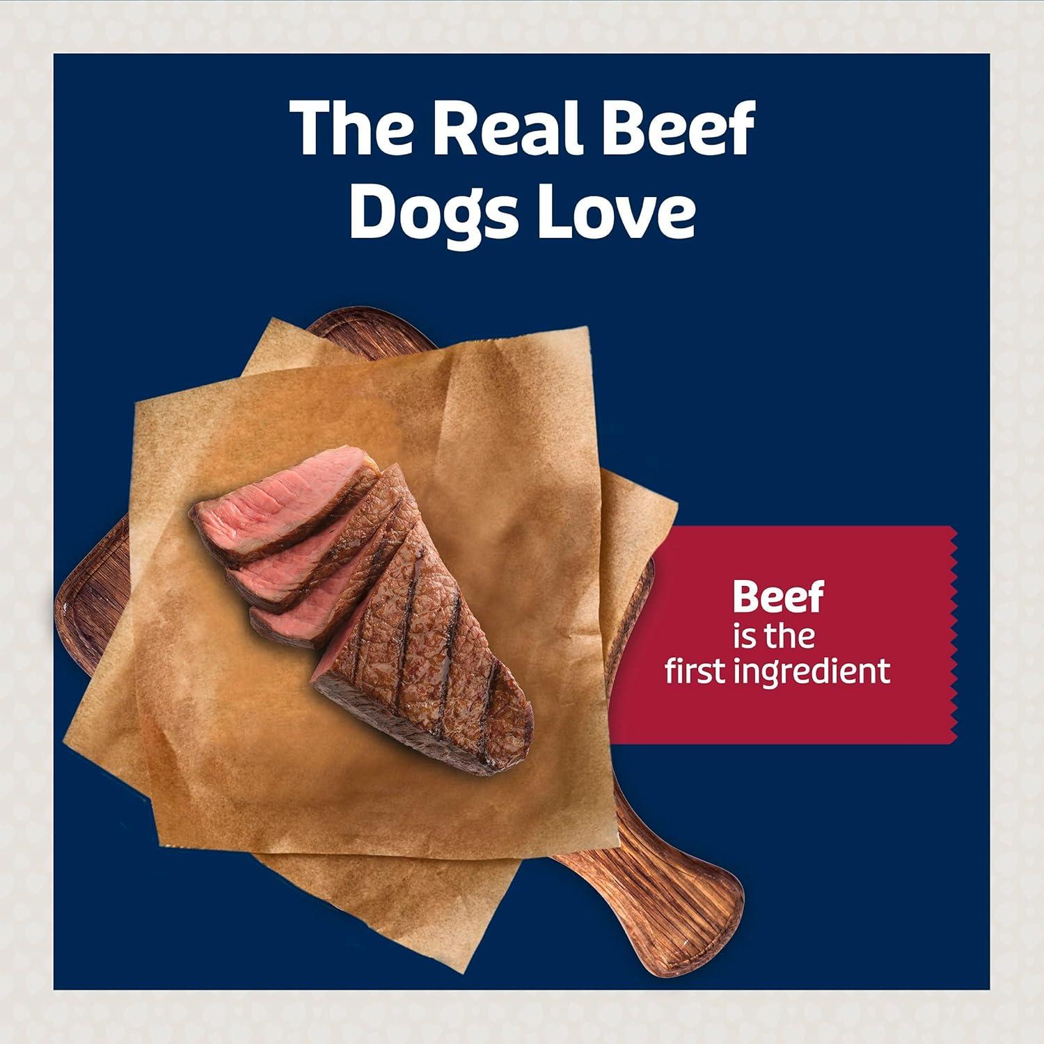 imageBlue Buffalo Jumbo Bits Soft amp Chewy Anytime Treats Chicken Recipe Natural Dog Treats Mineral Enhanced for Flavor 4 oz BagBeef